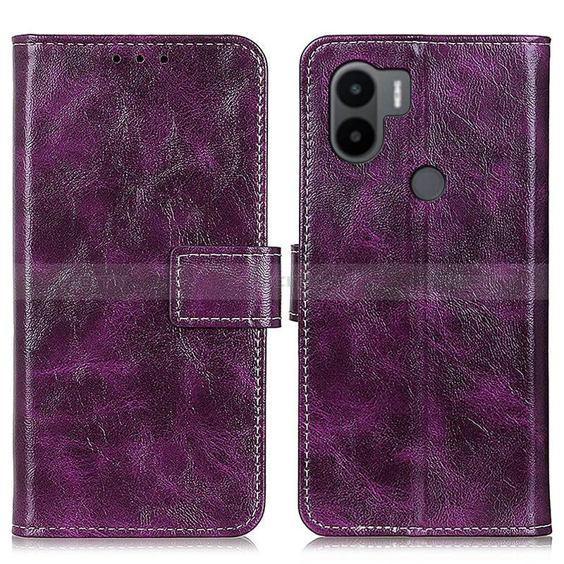 Coque Portefeuille Livre Cuir Etui Clapet K04Z pour Xiaomi Redmi A1 Plus Violet Plus