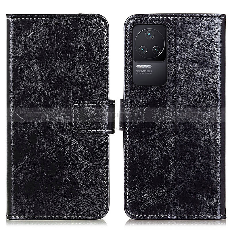 Coque Portefeuille Livre Cuir Etui Clapet K04Z pour Xiaomi Redmi K50 5G Noir Plus