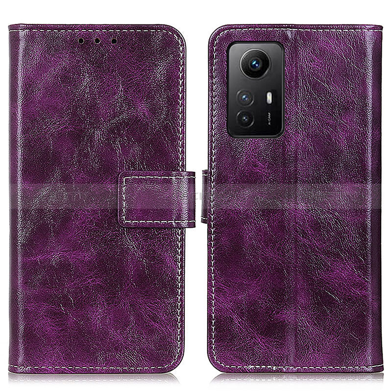 Coque Portefeuille Livre Cuir Etui Clapet K04Z pour Xiaomi Redmi Note 12S Violet Plus