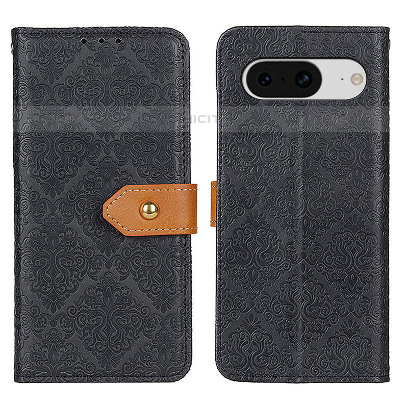 Coque Portefeuille Livre Cuir Etui Clapet K05Z pour Google Pixel 8 5G Noir Plus