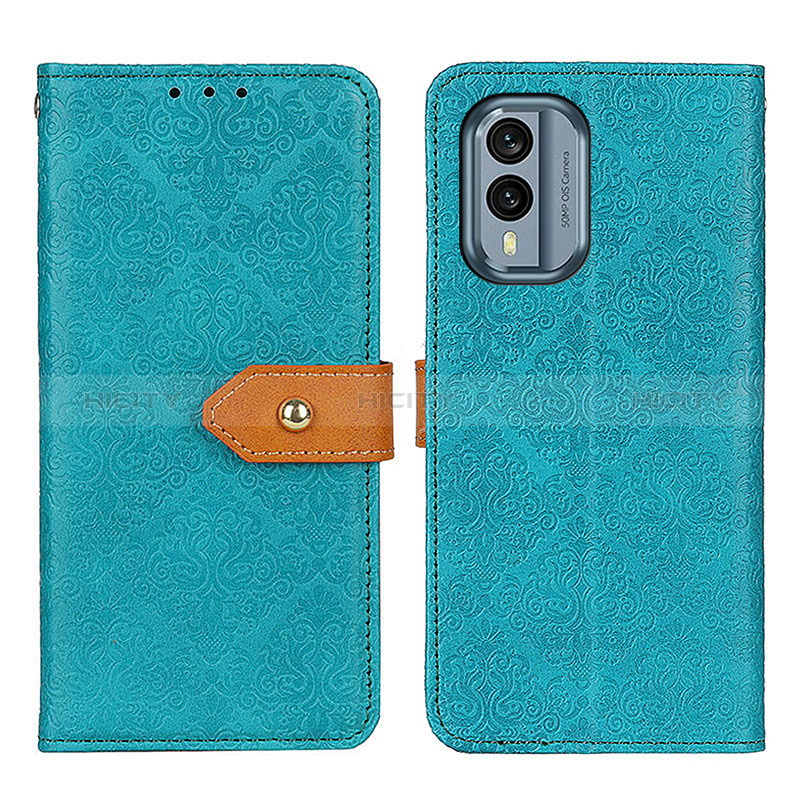 Coque Portefeuille Livre Cuir Etui Clapet K05Z pour Nokia X30 5G Vert Plus