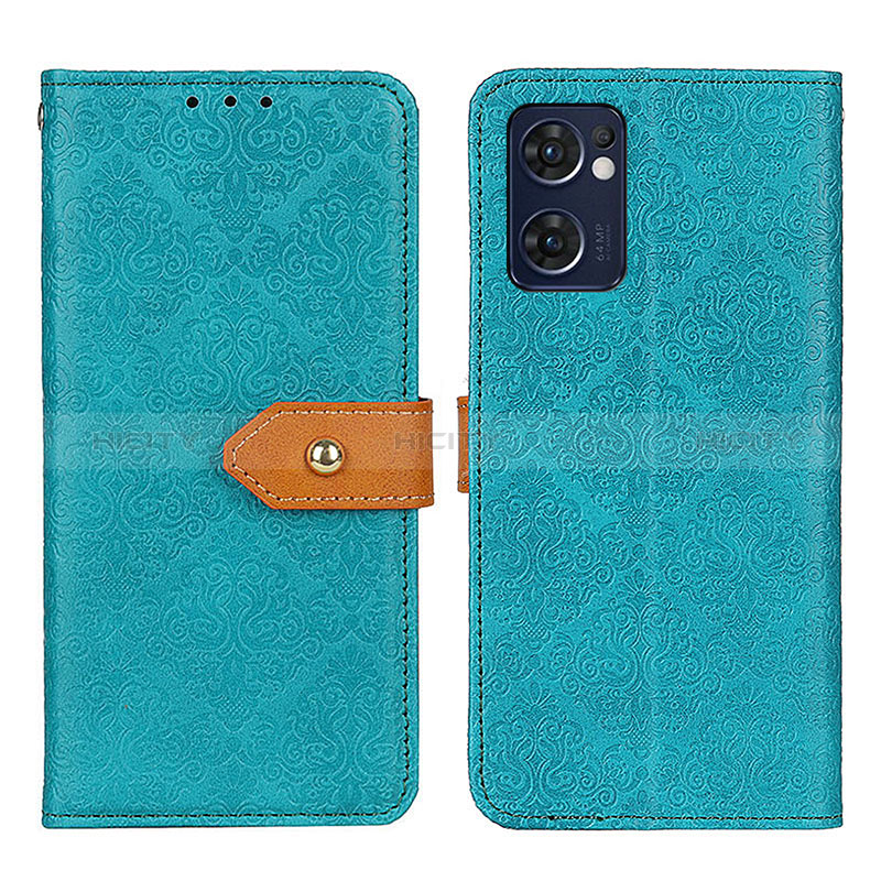 Coque Portefeuille Livre Cuir Etui Clapet K05Z pour OnePlus Nord CE 2 5G Vert Plus