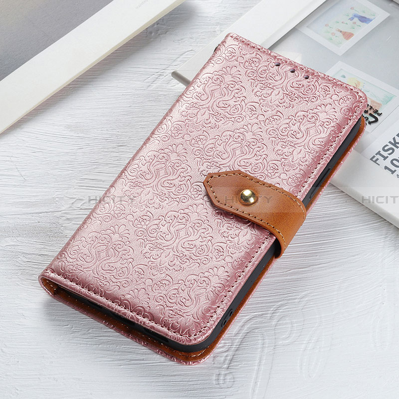 Coque Portefeuille Livre Cuir Etui Clapet K05Z pour Samsung Galaxy A23 5G SC-56C Rose Plus