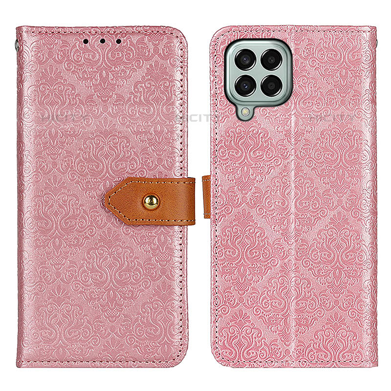 Coque Portefeuille Livre Cuir Etui Clapet K05Z pour Samsung Galaxy M33 5G Rose Plus