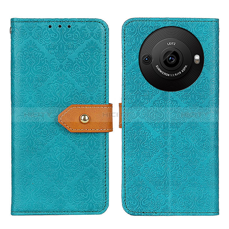 Coque Portefeuille Livre Cuir Etui Clapet K05Z pour Sharp Aquos R8 Pro Vert Plus