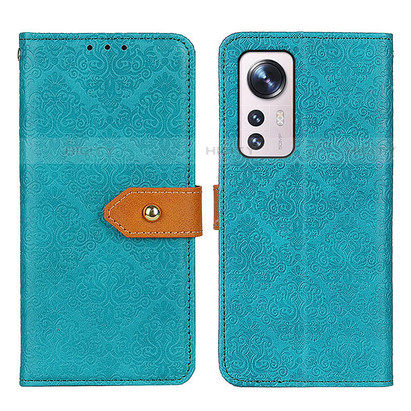 Coque Portefeuille Livre Cuir Etui Clapet K05Z pour Xiaomi Mi 12S 5G Vert Plus