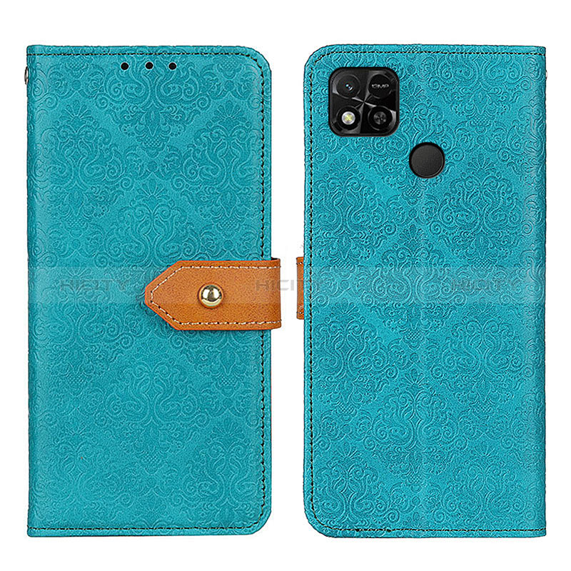 Coque Portefeuille Livre Cuir Etui Clapet K05Z pour Xiaomi POCO C3 Vert Plus