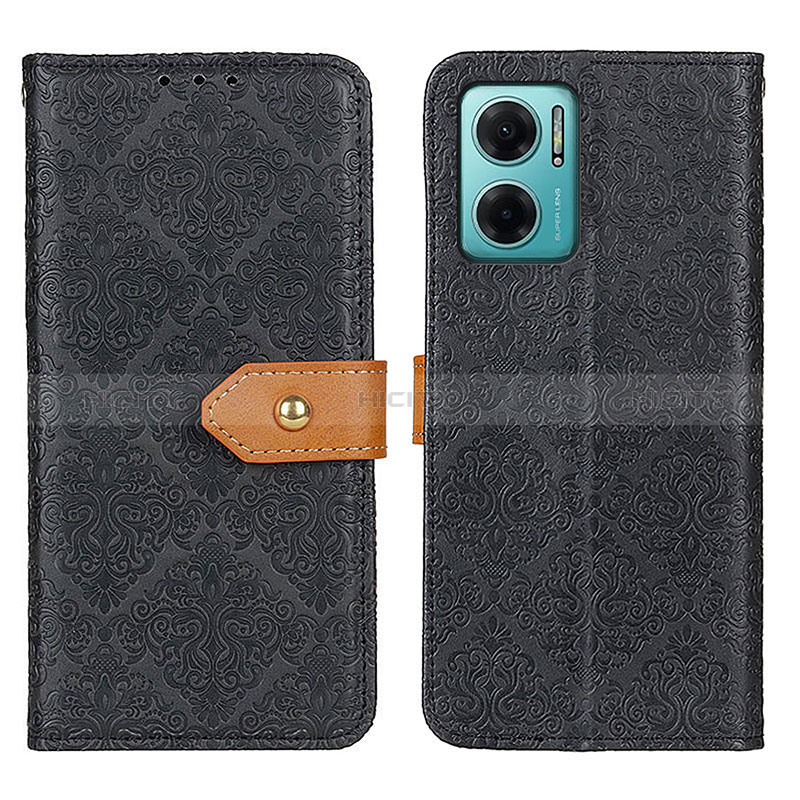 Coque Portefeuille Livre Cuir Etui Clapet K05Z pour Xiaomi Redmi 10 5G Noir Plus