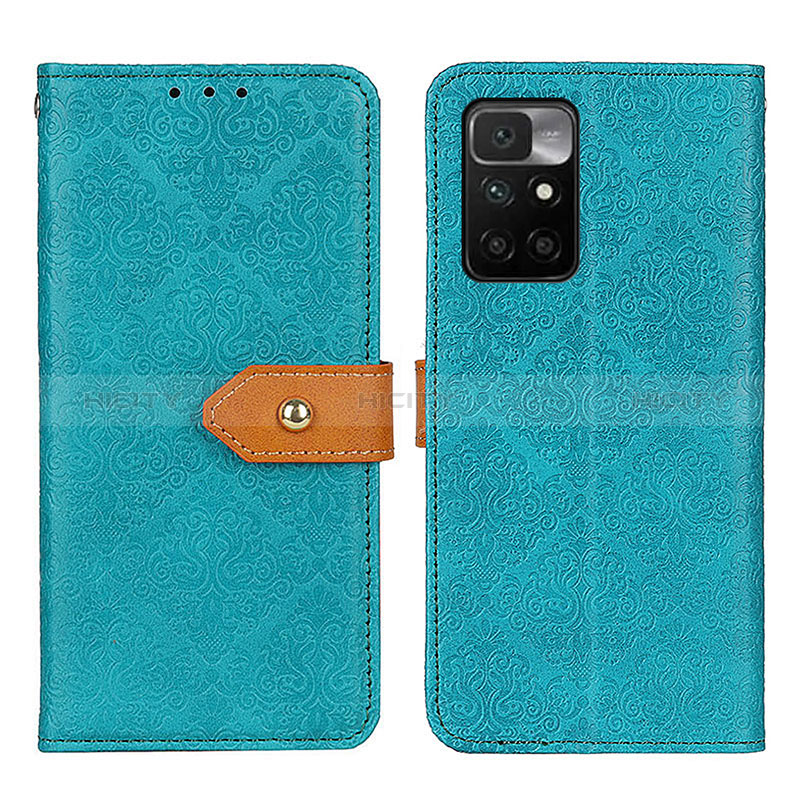 Coque Portefeuille Livre Cuir Etui Clapet K05Z pour Xiaomi Redmi Note 11 4G (2021) Vert Plus