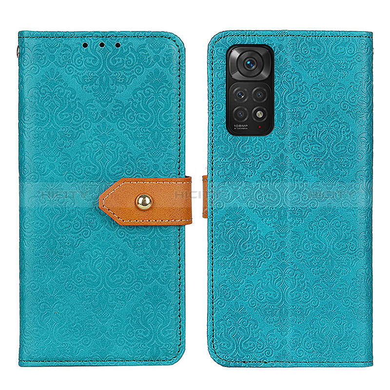 Coque Portefeuille Livre Cuir Etui Clapet K05Z pour Xiaomi Redmi Note 11S 4G Vert Plus