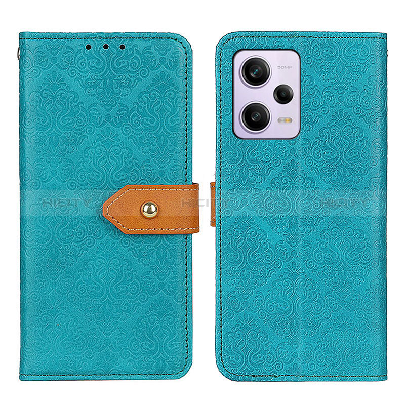 Coque Portefeuille Livre Cuir Etui Clapet K05Z pour Xiaomi Redmi Note 12 Pro 5G Vert Plus