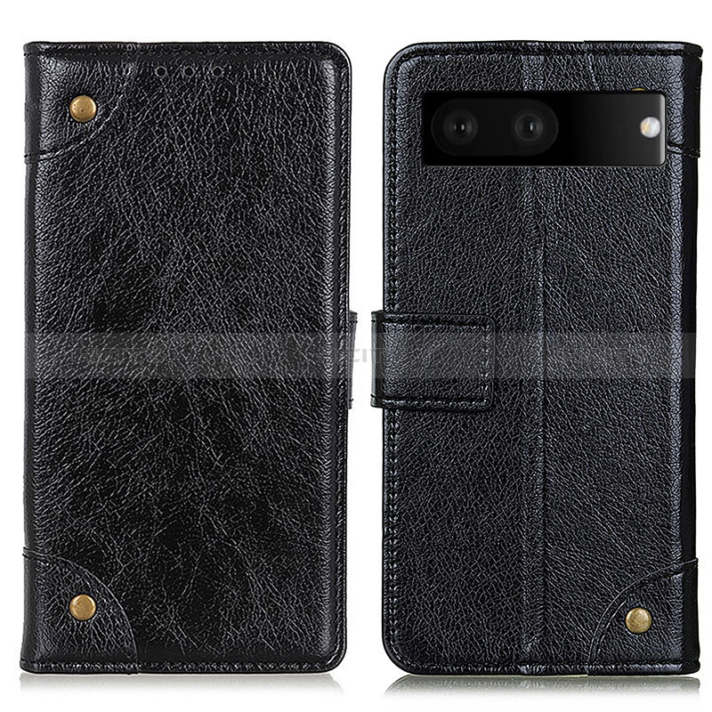 Coque Portefeuille Livre Cuir Etui Clapet K06Z pour Google Pixel 7 5G Noir Plus