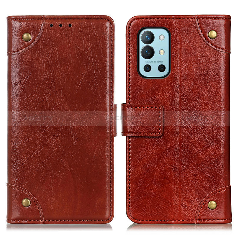 Coque Portefeuille Livre Cuir Etui Clapet K06Z pour OnePlus 9R 5G Brun Clair Plus