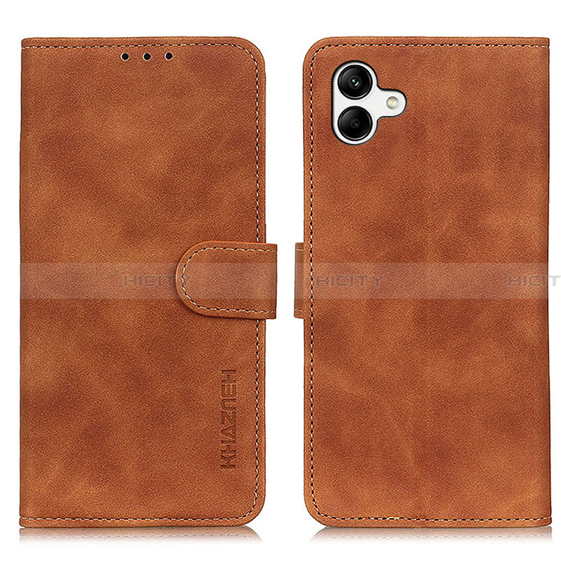 Coque Portefeuille Livre Cuir Etui Clapet K06Z pour Samsung Galaxy A04 4G Marron Plus