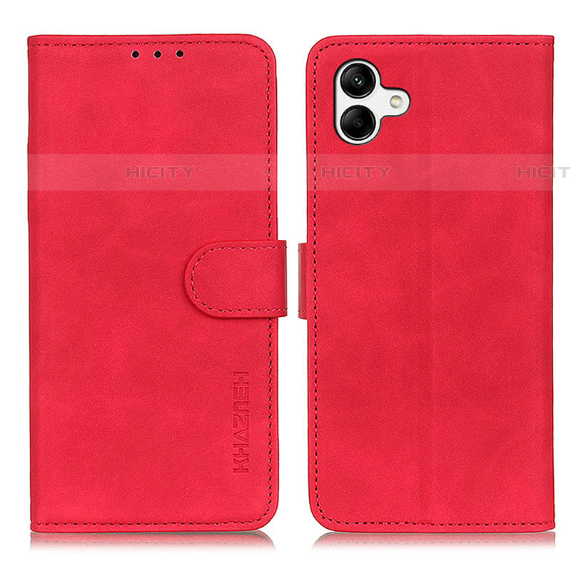 Coque Portefeuille Livre Cuir Etui Clapet K06Z pour Samsung Galaxy F14 5G Rouge Plus