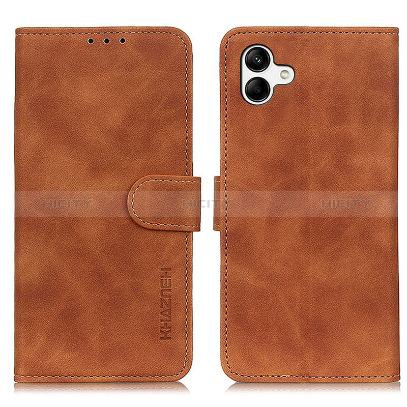 Coque Portefeuille Livre Cuir Etui Clapet K06Z pour Samsung Galaxy M04 Marron Plus