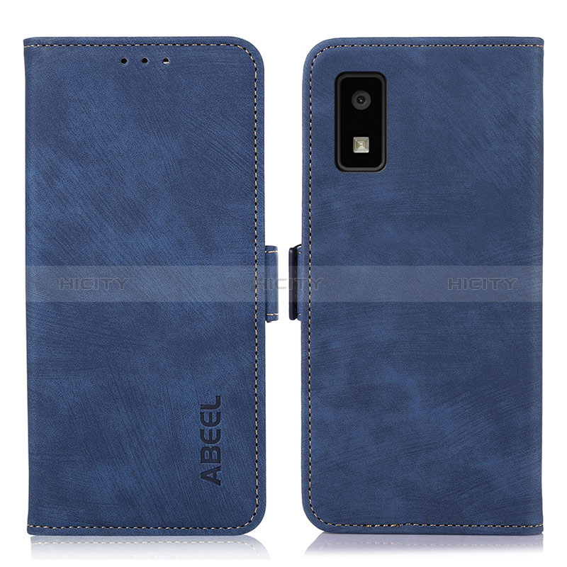 Coque Portefeuille Livre Cuir Etui Clapet K06Z pour Sharp Aquos wish3 Bleu Plus