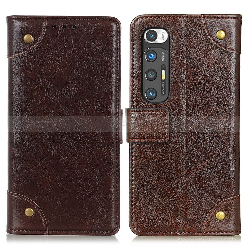 Coque Portefeuille Livre Cuir Etui Clapet K06Z pour Xiaomi Mi 10S 5G Marron Plus