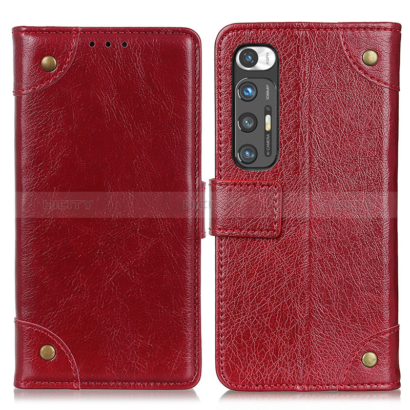 Coque Portefeuille Livre Cuir Etui Clapet K06Z pour Xiaomi Mi 10S 5G Rouge Plus