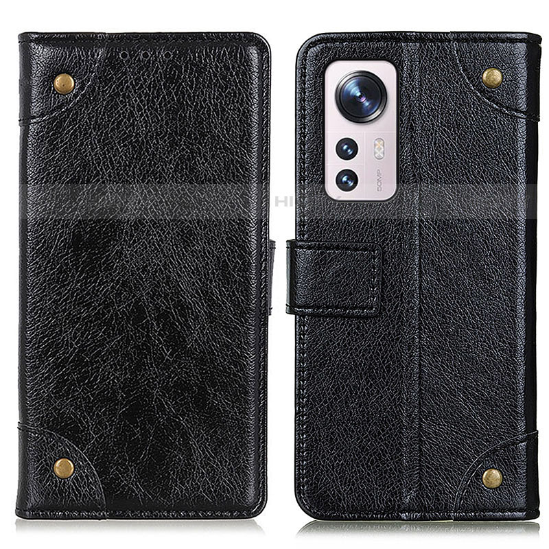Coque Portefeuille Livre Cuir Etui Clapet K06Z pour Xiaomi Mi 12 Pro 5G Noir Plus