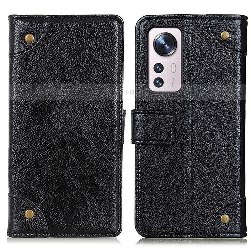 Coque Portefeuille Livre Cuir Etui Clapet K06Z pour Xiaomi Mi 12S 5G Noir Plus