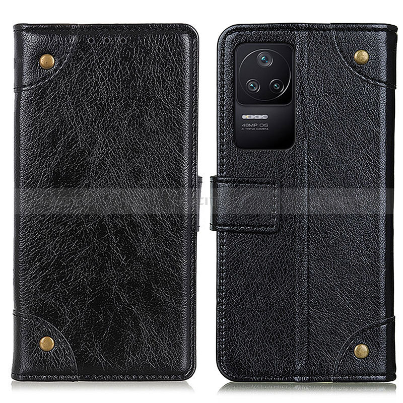 Coque Portefeuille Livre Cuir Etui Clapet K06Z pour Xiaomi Poco F4 5G Noir Plus