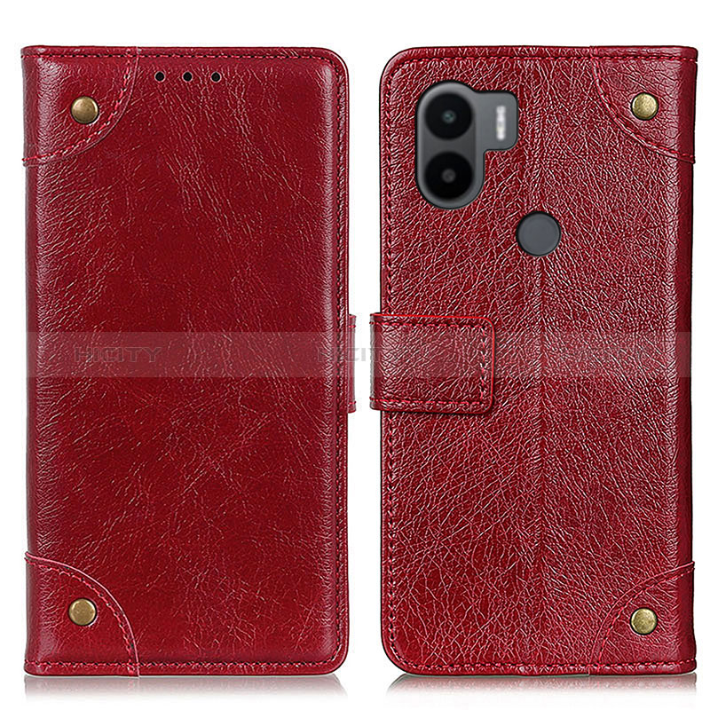 Coque Portefeuille Livre Cuir Etui Clapet K06Z pour Xiaomi Redmi A1 Plus Rouge Plus