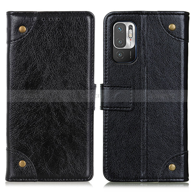 Coque Portefeuille Livre Cuir Etui Clapet K06Z pour Xiaomi Redmi Note 10T 5G Noir Plus