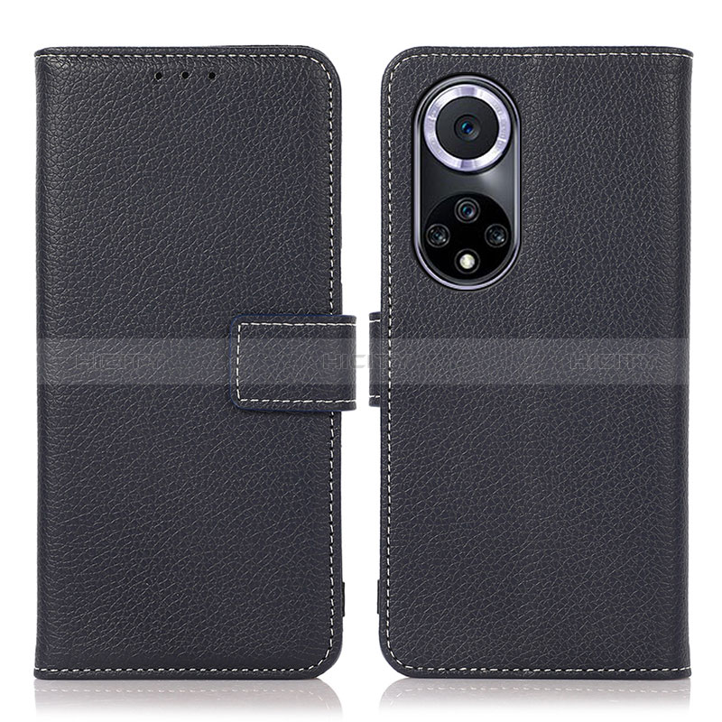 Coque Portefeuille Livre Cuir Etui Clapet K07Z pour Huawei Honor 50 5G Bleu Plus