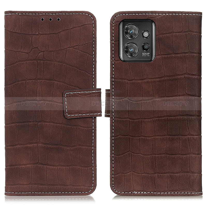 Coque Portefeuille Livre Cuir Etui Clapet K07Z pour Motorola ThinkPhone 5G Marron Plus