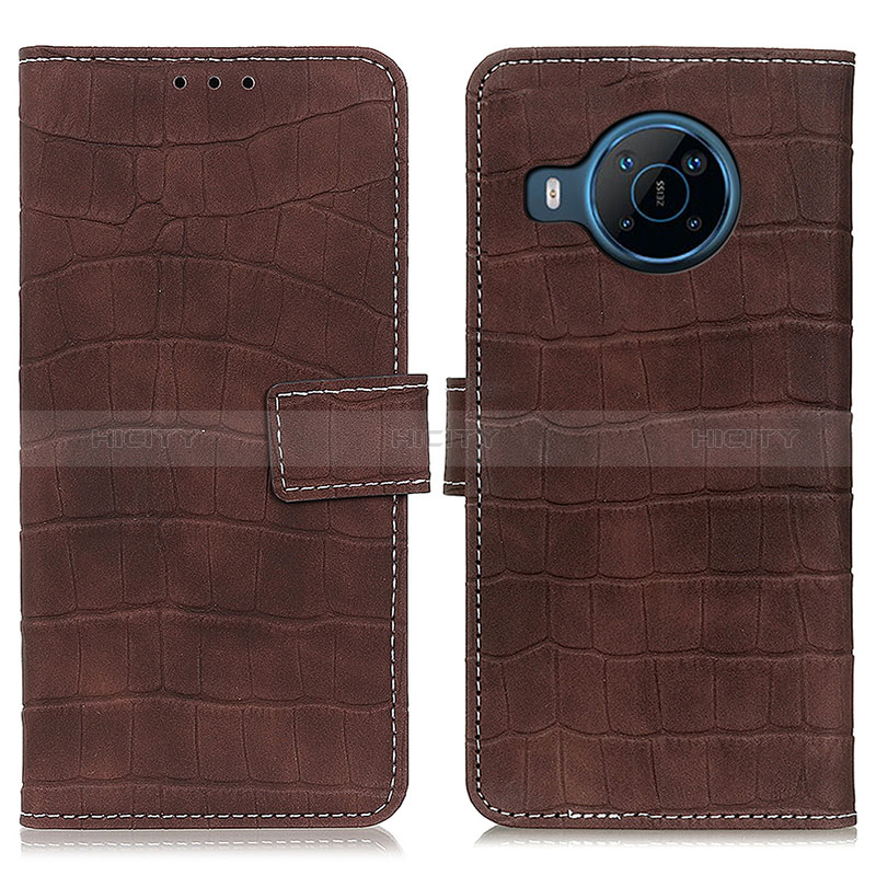 Coque Portefeuille Livre Cuir Etui Clapet K07Z pour Nokia X100 5G Marron Plus