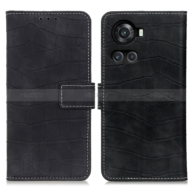 Coque Portefeuille Livre Cuir Etui Clapet K07Z pour OnePlus 10R 5G Noir Plus