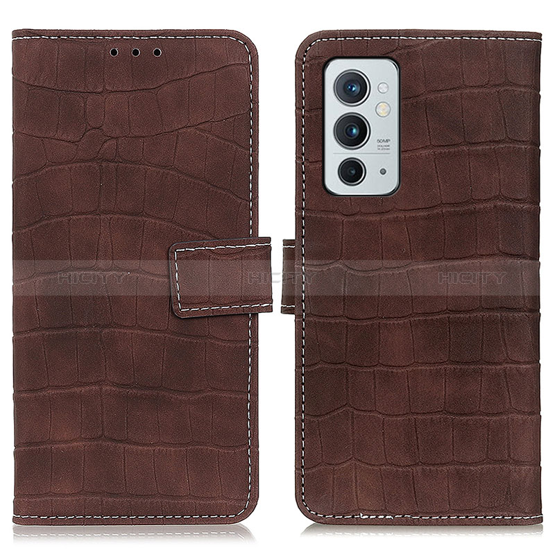 Coque Portefeuille Livre Cuir Etui Clapet K07Z pour OnePlus 9RT 5G Marron Plus