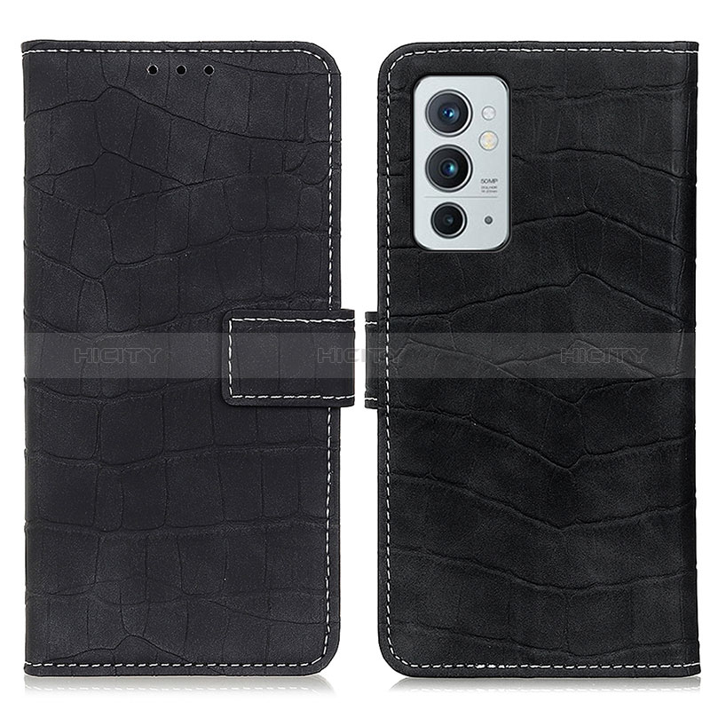 Coque Portefeuille Livre Cuir Etui Clapet K07Z pour OnePlus 9RT 5G Noir Plus