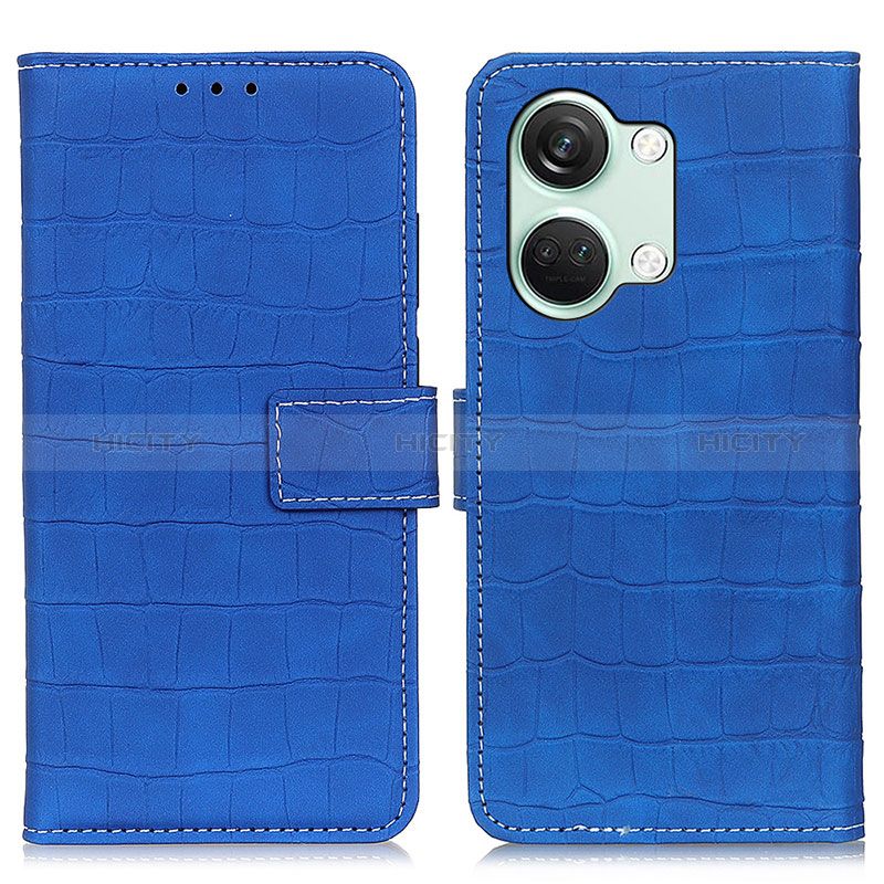 Coque Portefeuille Livre Cuir Etui Clapet K07Z pour OnePlus Nord 3 5G Bleu Plus