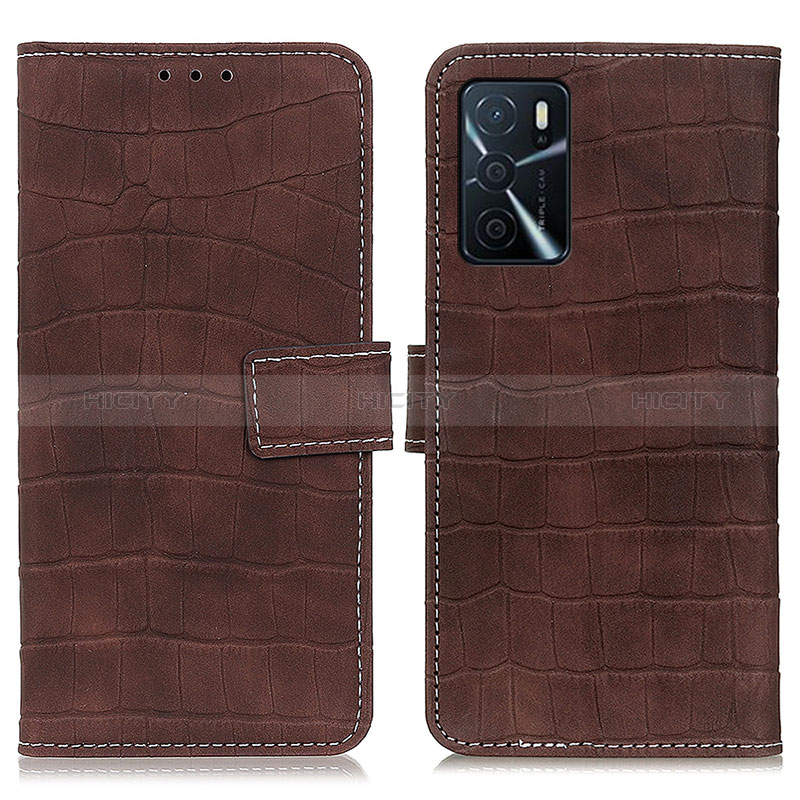 Coque Portefeuille Livre Cuir Etui Clapet K07Z pour Oppo A16 Marron Plus