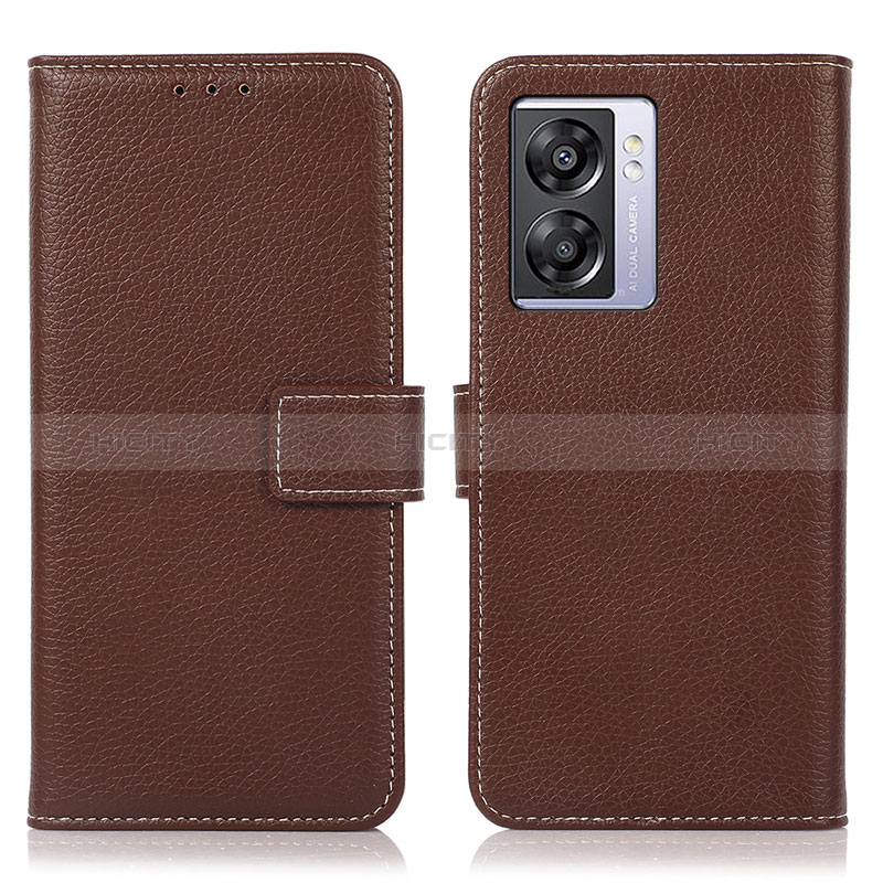 Coque Portefeuille Livre Cuir Etui Clapet K07Z pour Oppo A56S 5G Marron Plus