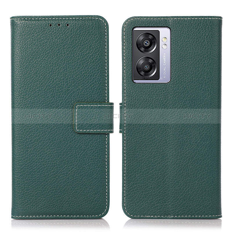 Coque Portefeuille Livre Cuir Etui Clapet K07Z pour Oppo A56S 5G Vert Plus