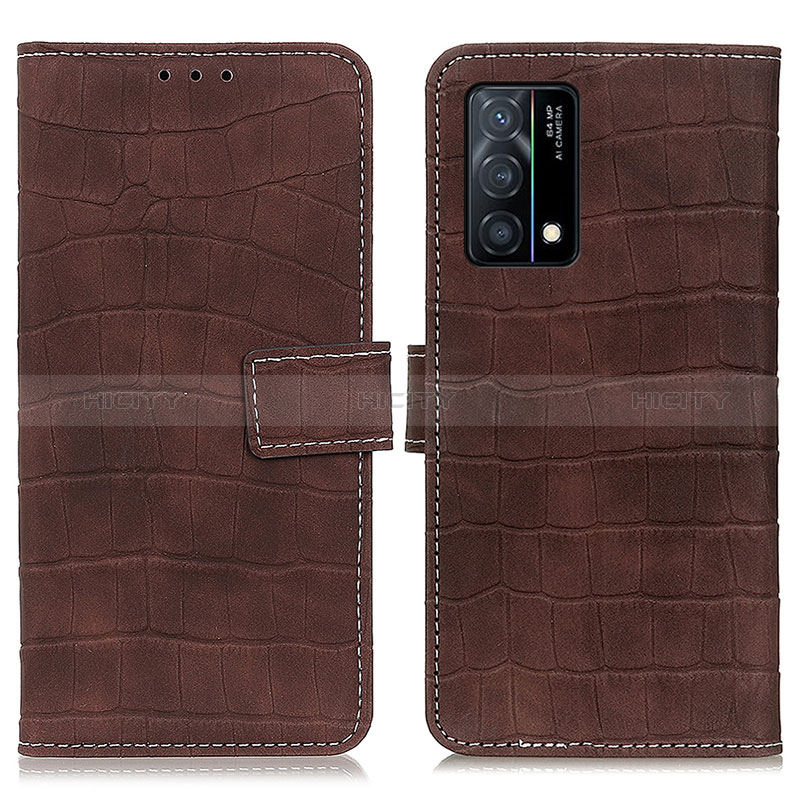 Coque Portefeuille Livre Cuir Etui Clapet K07Z pour Oppo K9 5G Marron Plus