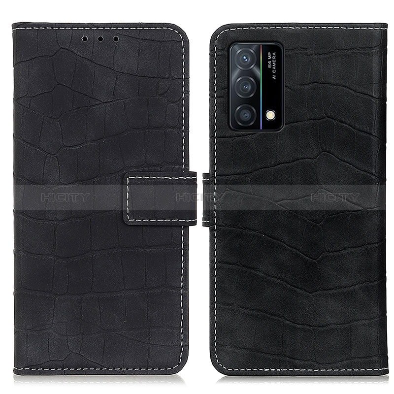 Coque Portefeuille Livre Cuir Etui Clapet K07Z pour Oppo K9 5G Noir Plus