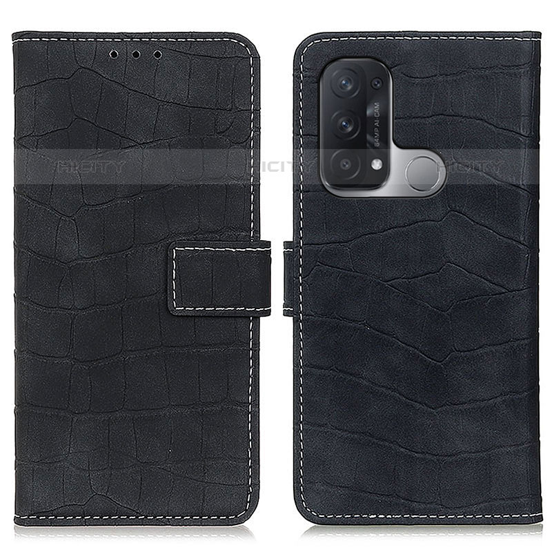 Coque Portefeuille Livre Cuir Etui Clapet K07Z pour Oppo Reno5 A Noir Plus