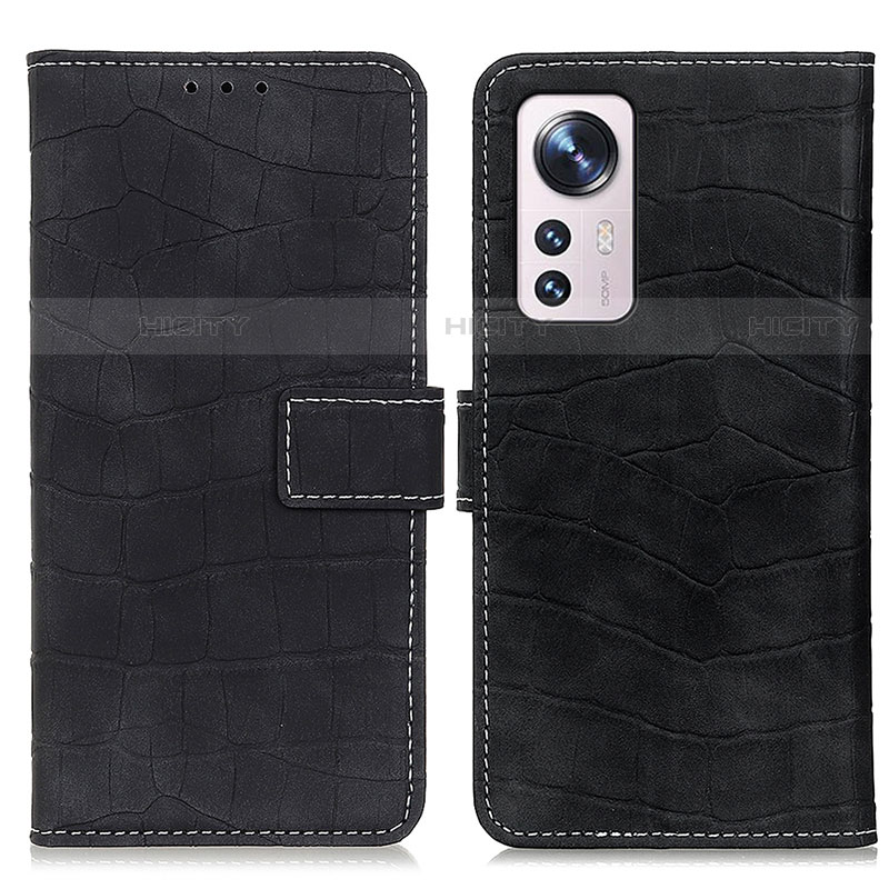 Coque Portefeuille Livre Cuir Etui Clapet K07Z pour Xiaomi Mi 12 Lite 5G Noir Plus