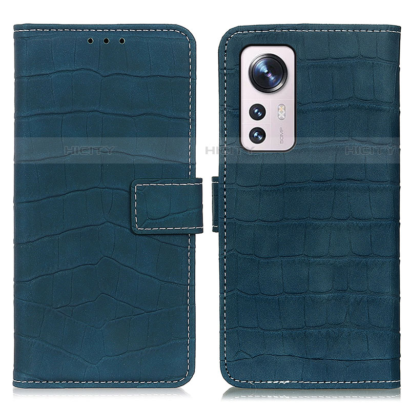 Coque Portefeuille Livre Cuir Etui Clapet K07Z pour Xiaomi Mi 12 Lite 5G Vert Plus