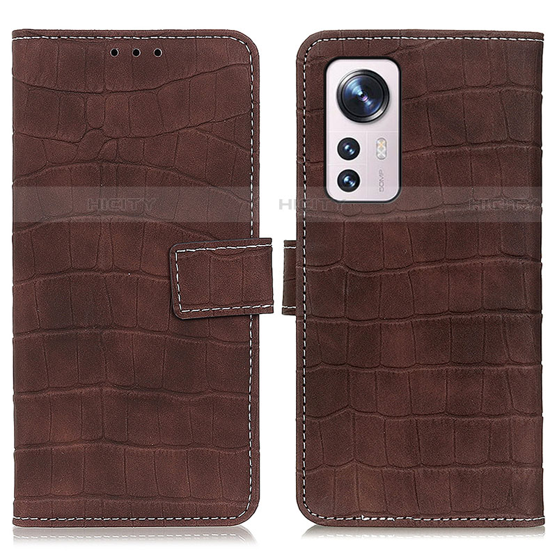 Coque Portefeuille Livre Cuir Etui Clapet K07Z pour Xiaomi Mi 12S 5G Marron Plus