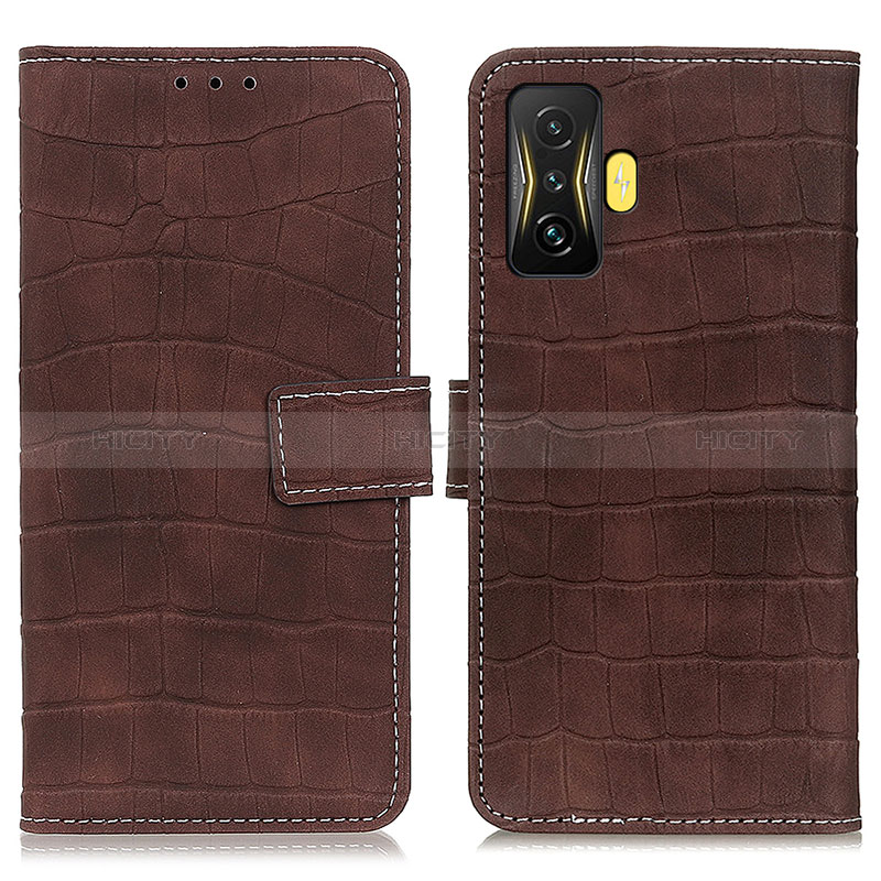 Coque Portefeuille Livre Cuir Etui Clapet K07Z pour Xiaomi Poco F4 GT 5G Marron Plus