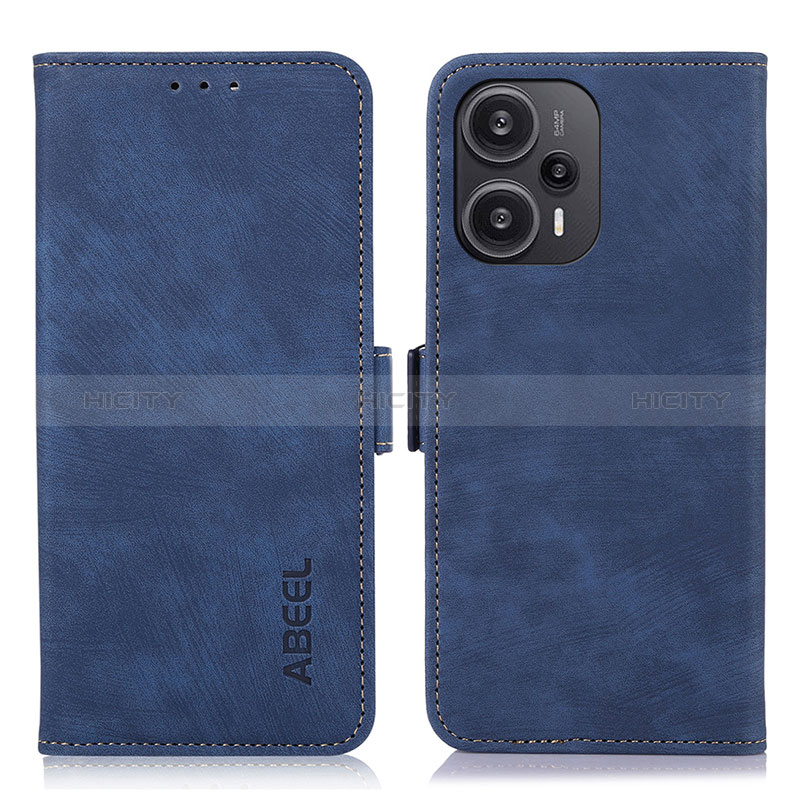 Coque Portefeuille Livre Cuir Etui Clapet K07Z pour Xiaomi Poco F5 5G Bleu Plus