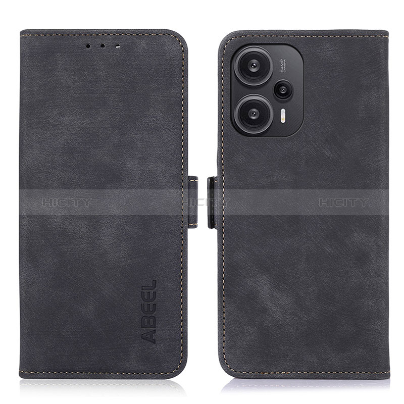 Coque Portefeuille Livre Cuir Etui Clapet K07Z pour Xiaomi Poco F5 5G Noir Plus