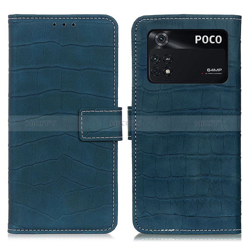 Coque Portefeuille Livre Cuir Etui Clapet K07Z pour Xiaomi Poco M4 Pro 4G Vert Plus