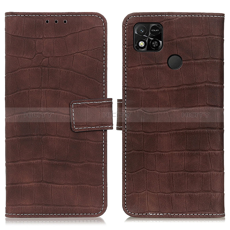 Coque Portefeuille Livre Cuir Etui Clapet K07Z pour Xiaomi Redmi 9 Activ Marron Plus