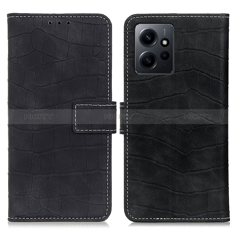 Coque Portefeuille Livre Cuir Etui Clapet K07Z pour Xiaomi Redmi Note 12 4G Noir Plus